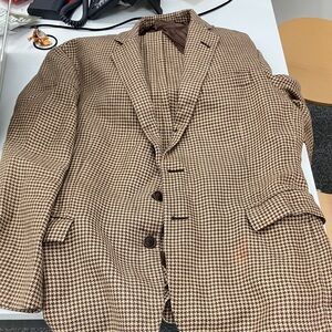 Brooks Brothers Brown Houndstooth Blazer